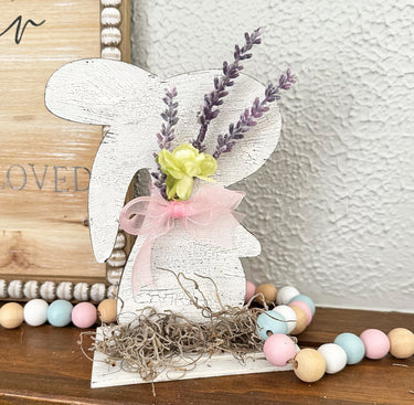 Rustic Easter Bunny, Easter Decor, Bunny Decor, Decorative Easter Bunny, Farmhouse Bunnies, Shelf sitter Bunny, Mantel Decor